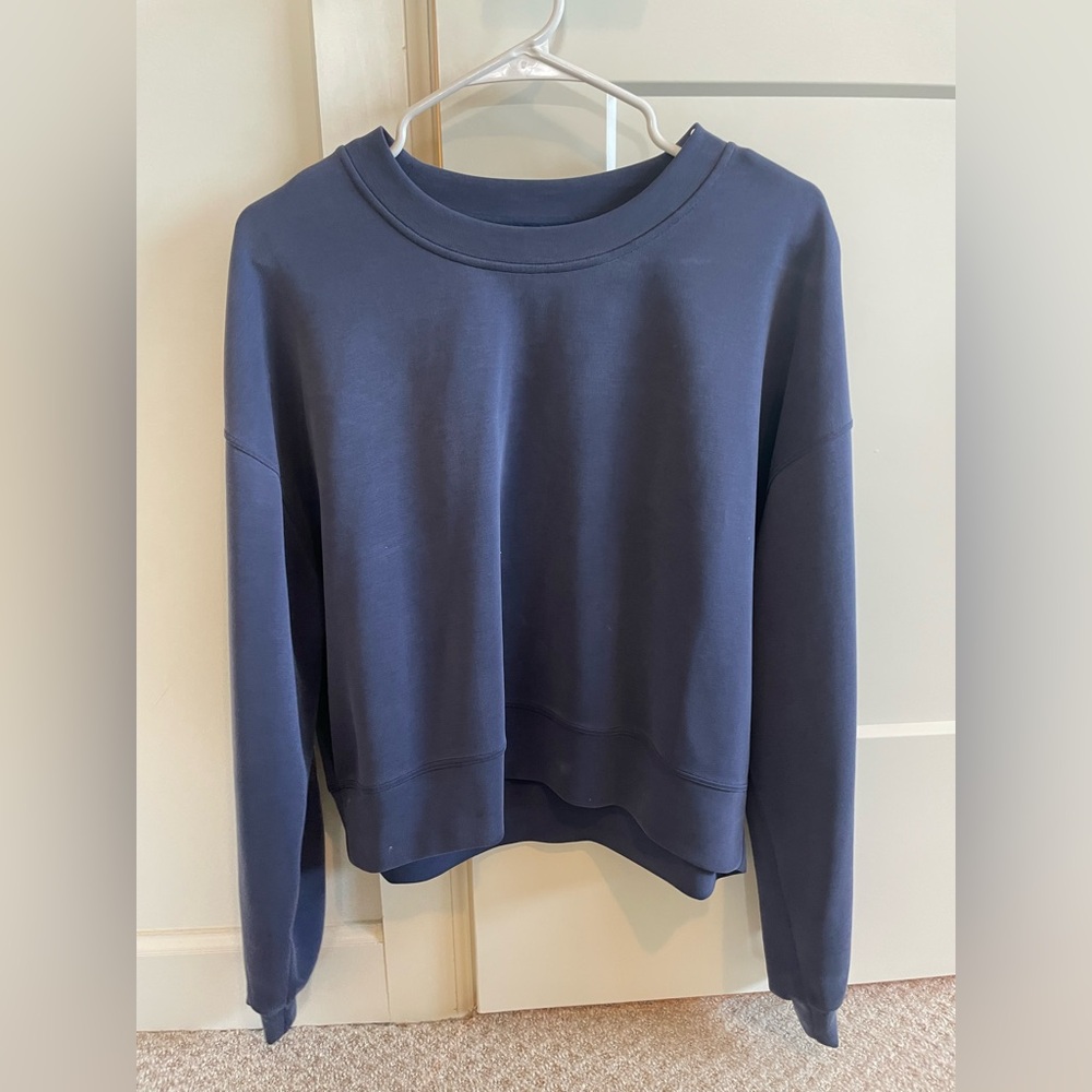 Lululemon Navy Blue Softstreme Crewneck